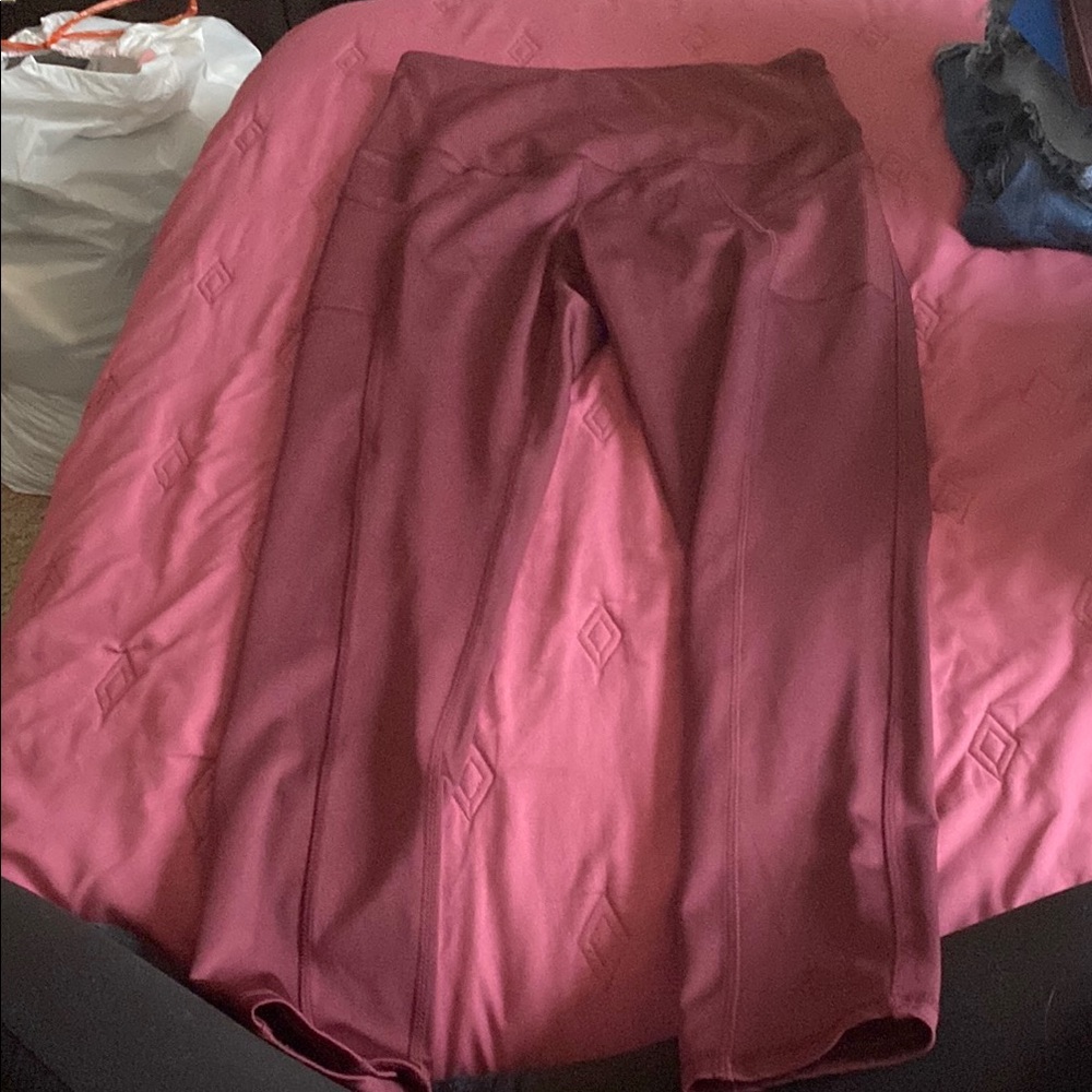 Burgundy Leggings